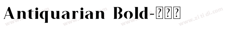Antiquarian Bold字体转换